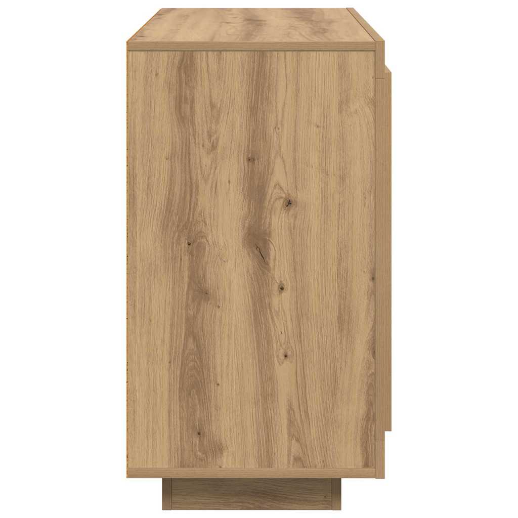 Bufet stejar artizanal 40 x 80 x 75 cm Lemn compozit — imaginea 7