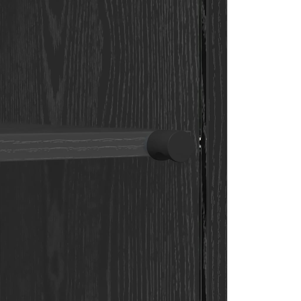 Bufet Stejar negru 35 x 37 x 76 cm Lemn compozit — imaginea 11