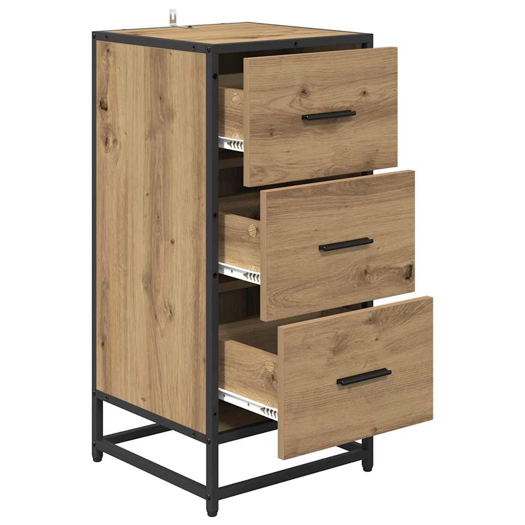 Bufet stejar artizanal 35.5 x 35 x 76 cm Lemn compozit — imaginea 5