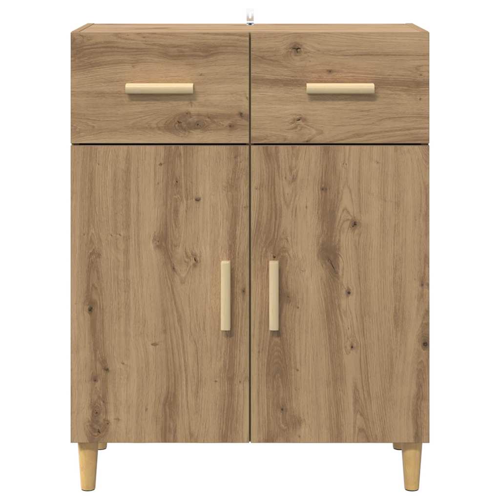 Bufet stejar artizanal 34 x 69.5 x 89 cm Lemn compozit — imaginea 7