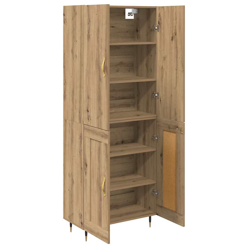 Bufet Stejar Artizanal 69,5 x 34 x 180 cm Lemn compozit — imaginea 6