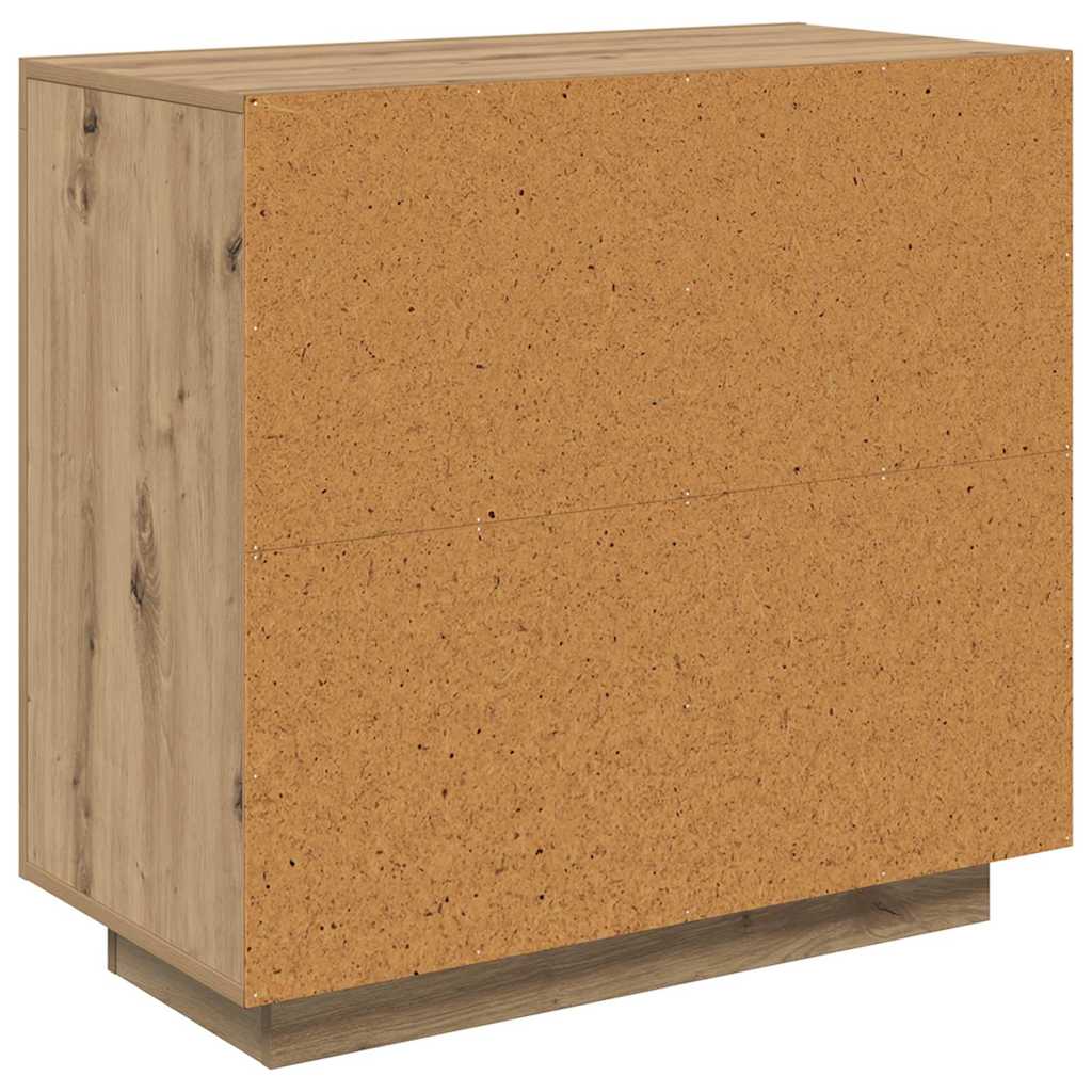 Bufet stejar artizanal 40 x 80 x 75 cm Lemn compozit — imaginea 8