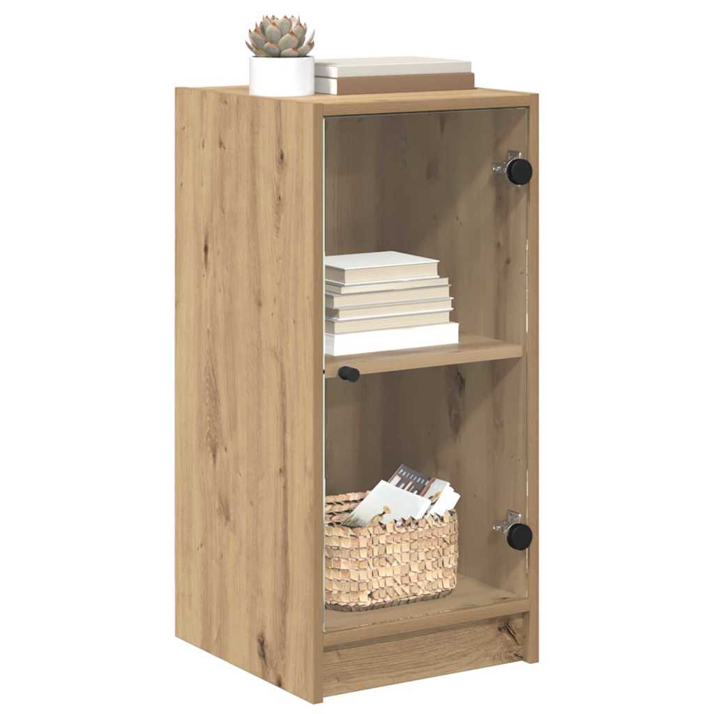 Bufet stejar artizanal 35 x 37 x 76 cm Lemn compozit — imaginea 4