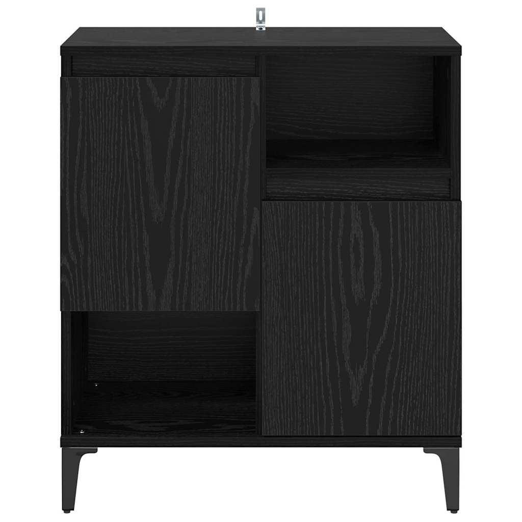 Bufet Stejar negru 60 x 35 x 70 cm Lemn compozit — imaginea 7