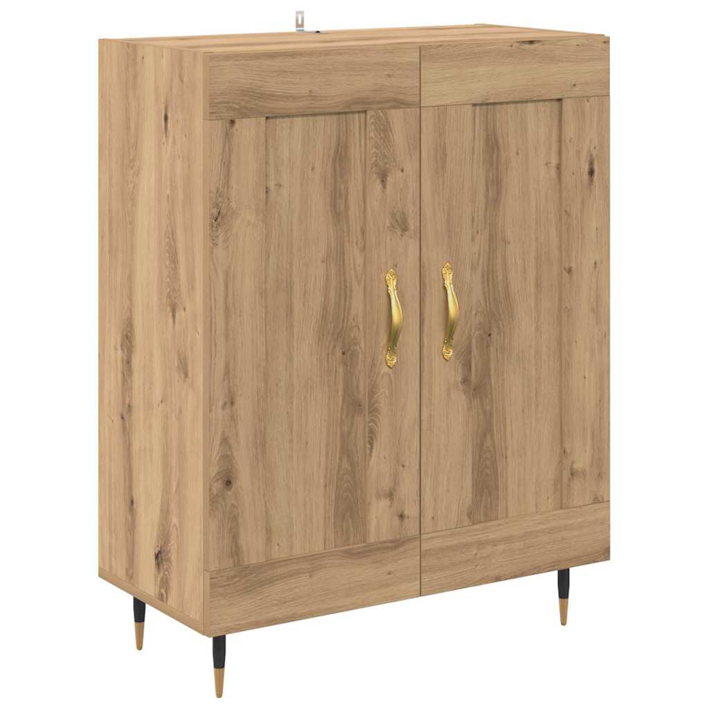 Bufet Stejar Artizanal 69,5 x 34 x 180 cm Lemn compozit — imaginea 7
