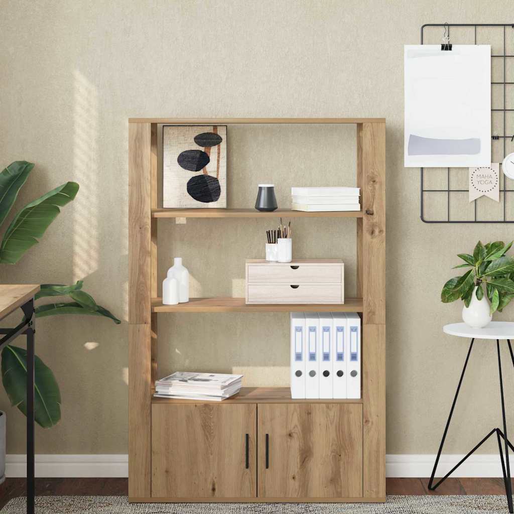 Bufet stejar artizanal 30 x 80 x 119.5 cm Lemn compozit — imaginea 5
