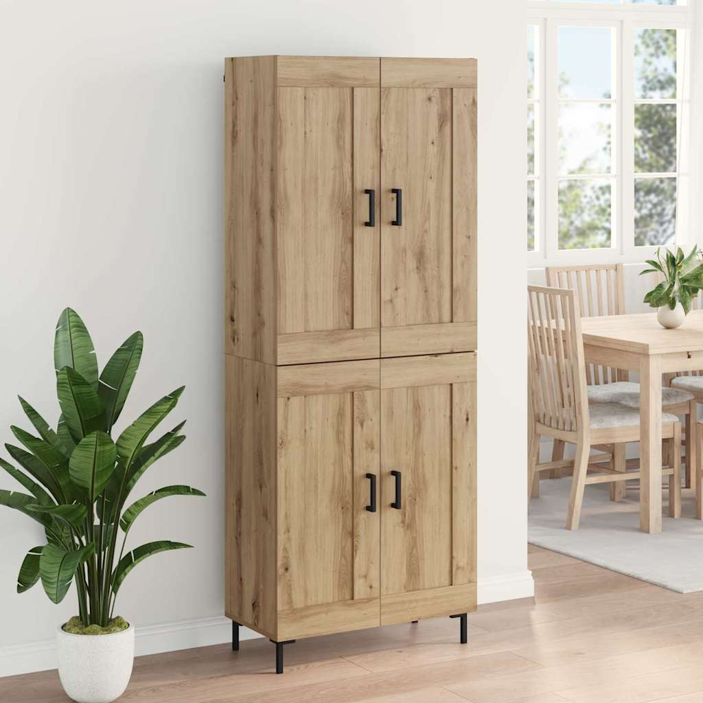 Bufet Stejar Artizanal 69,5 x 34 x 180 cm Lemn compozit — imaginea 5