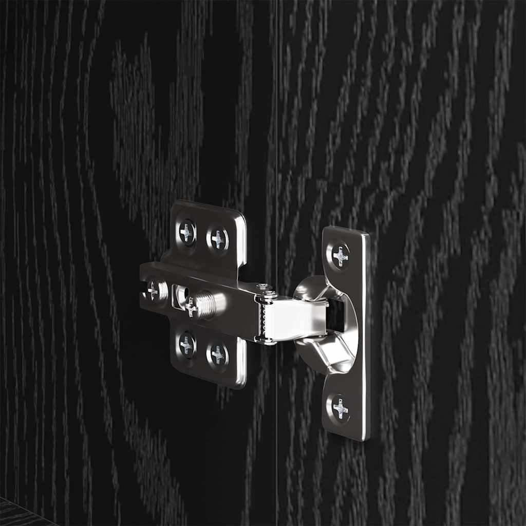 Bufet Stejar negru 34.5 x 34 x 90 cm Lemn compozit — imaginea 9