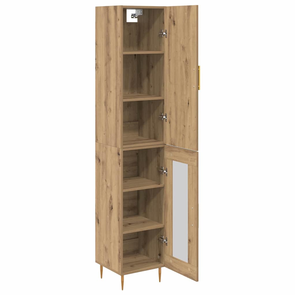 Bufet Stejar Artizanal 34,5 x 34 x 180 cm Lemn compozit — imaginea 6