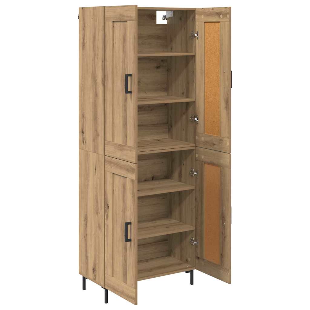 Bufet Stejar Artizanal 69,5 x 34 x 180 cm Lemn compozit — imaginea 6