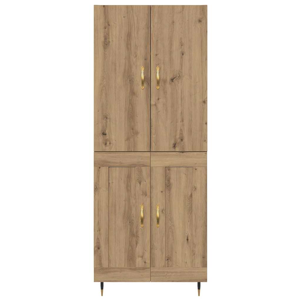 Bufet Stejar Artizanal 69,5 x 34 x 180 cm Lemn compozit — imaginea 9
