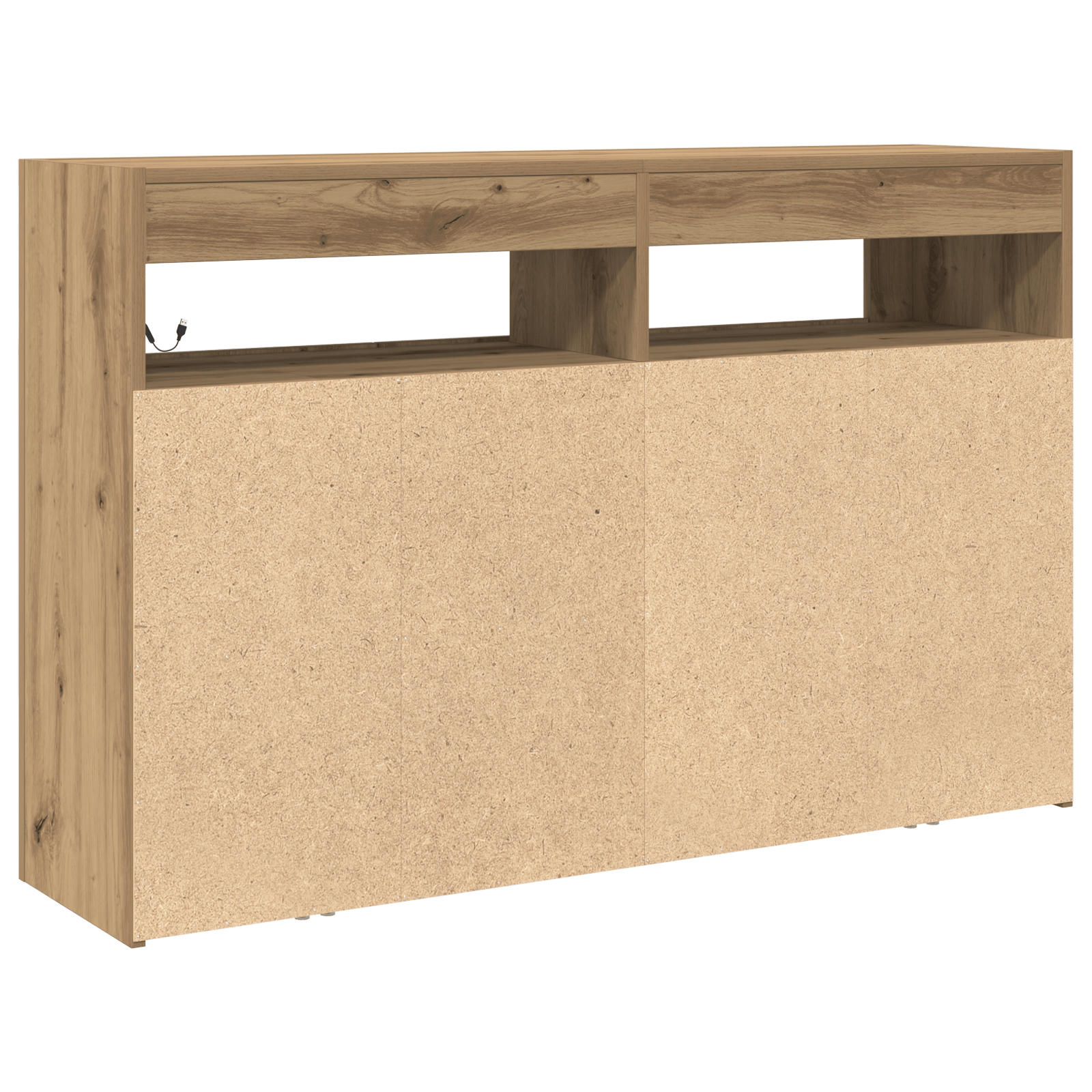 bufet Stejar Artisan Lemn Ingineresc 116 x 30 x 75 cm Bufet — imaginea 8