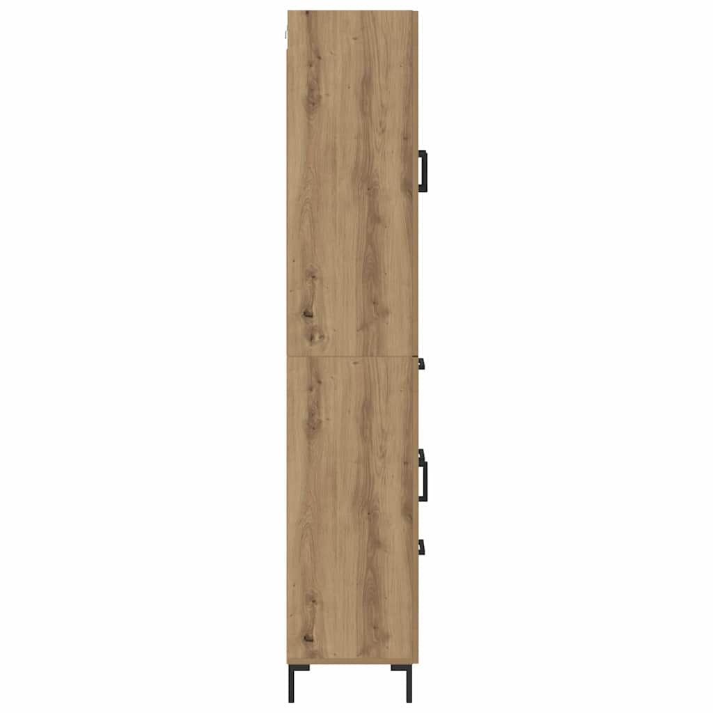 Bufet Stejar Artizanal 69,5 x 34 x 180 cm Lemn compozit — imaginea 10