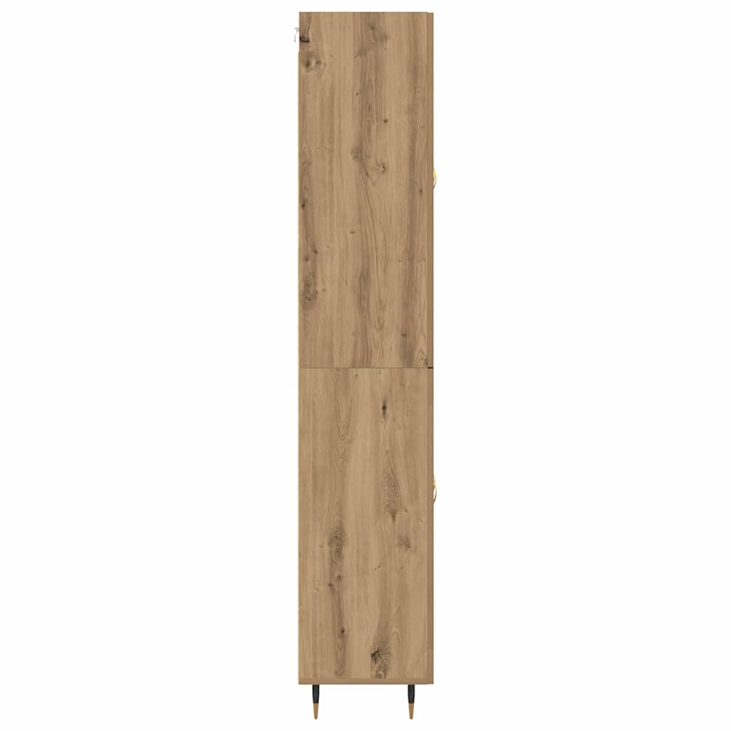 Bufet Stejar Artizanal 69,5 x 34 x 180 cm Lemn compozit — imaginea 10