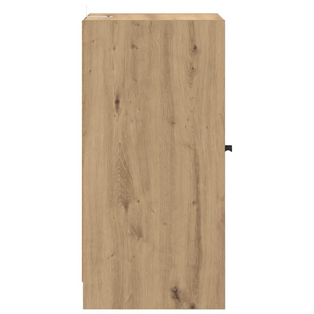 Bufet stejar artizanal 35 x 37 x 76 cm Lemn compozit — imaginea 8