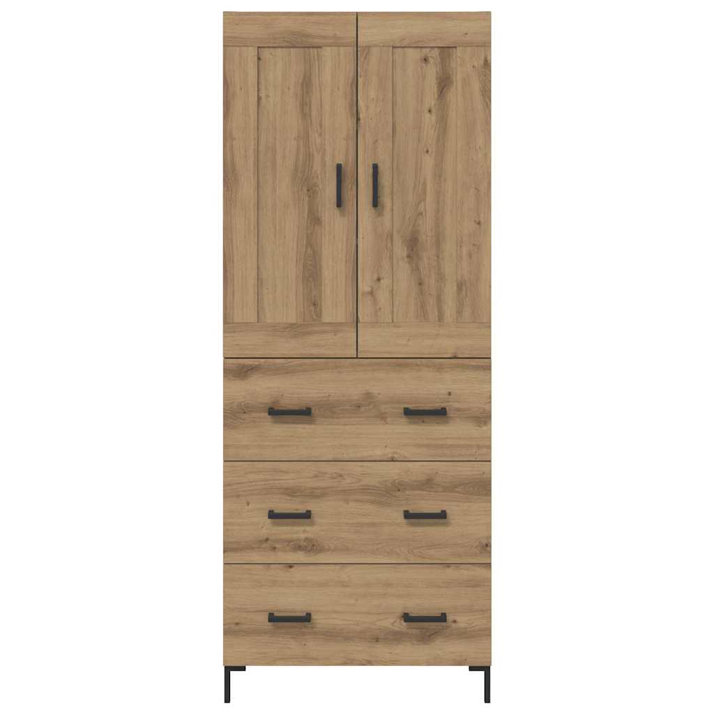 Bufet Stejar Artizanal 69,5 x 34 x 180 cm Lemn compozit — imaginea 9