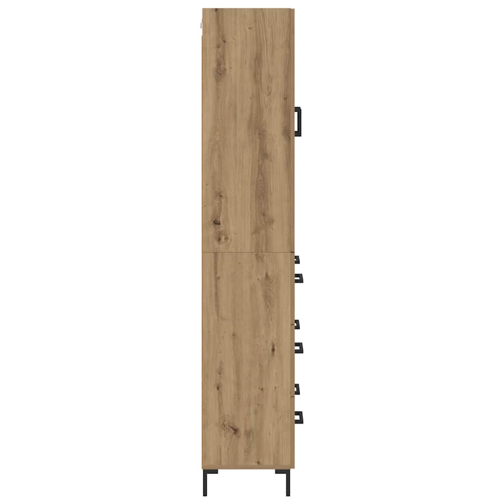 Bufet Stejar Artizanal 69,5 x 34 x 180 cm Lemn compozit — imaginea 10