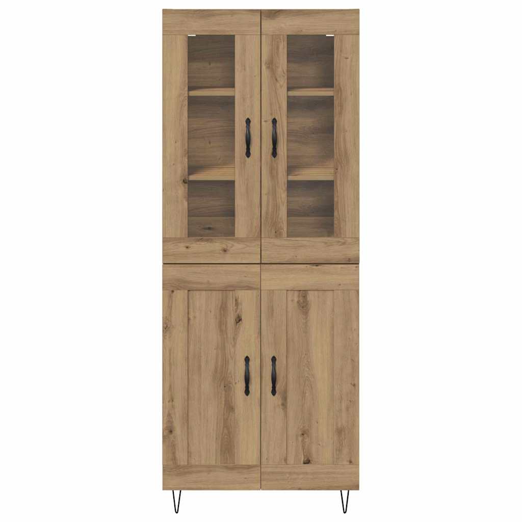 Bufet Stejar Artizanal 69,5 x 34 x 180 cm Lemn compozit — imaginea 9