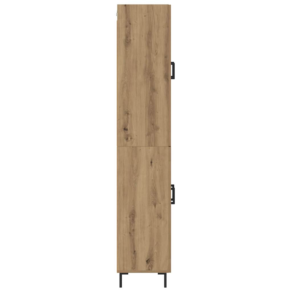 Bufet Stejar Artizanal 69,5 x 34 x 180 cm Lemn compozit — imaginea 10