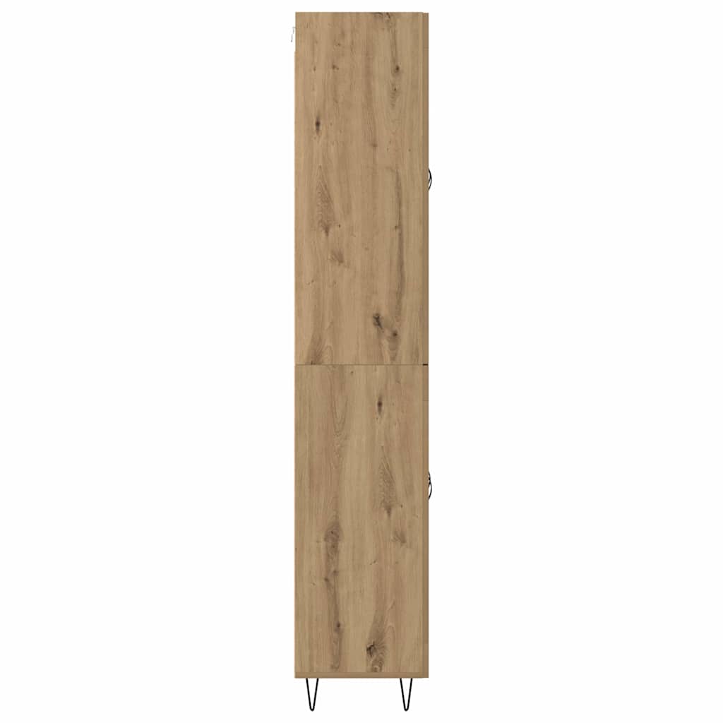 Bufet Stejar Artizanal 69,5 x 34 x 180 cm Lemn compozit — imaginea 10
