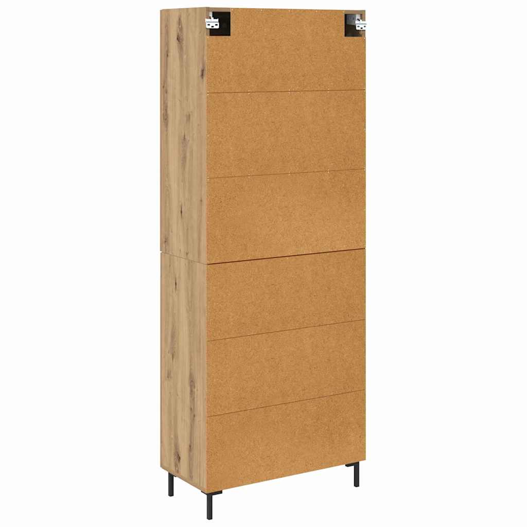 Bufet Stejar Artizanal 69,5 x 34 x 180 cm Lemn compozit — imaginea 11