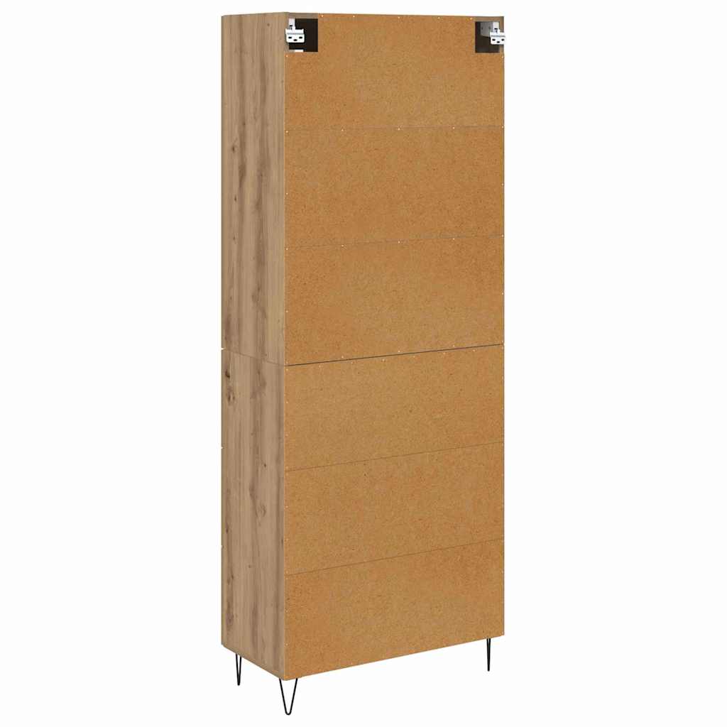 Bufet Stejar Artizanal 69,5 x 34 x 180 cm Lemn compozit — imaginea 11