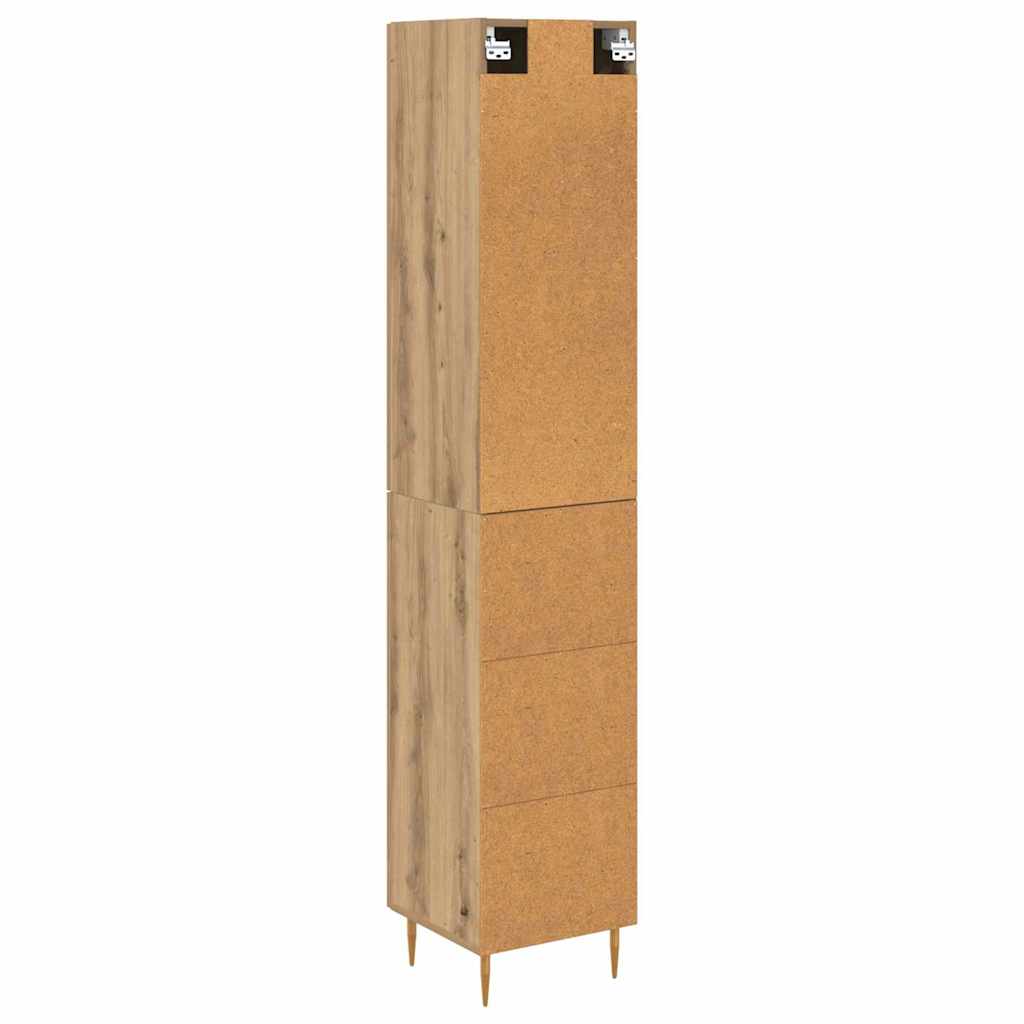 Bufet Stejar Artizanal 34,5 x 34 x 180 cm Lemn compozit — imaginea 11