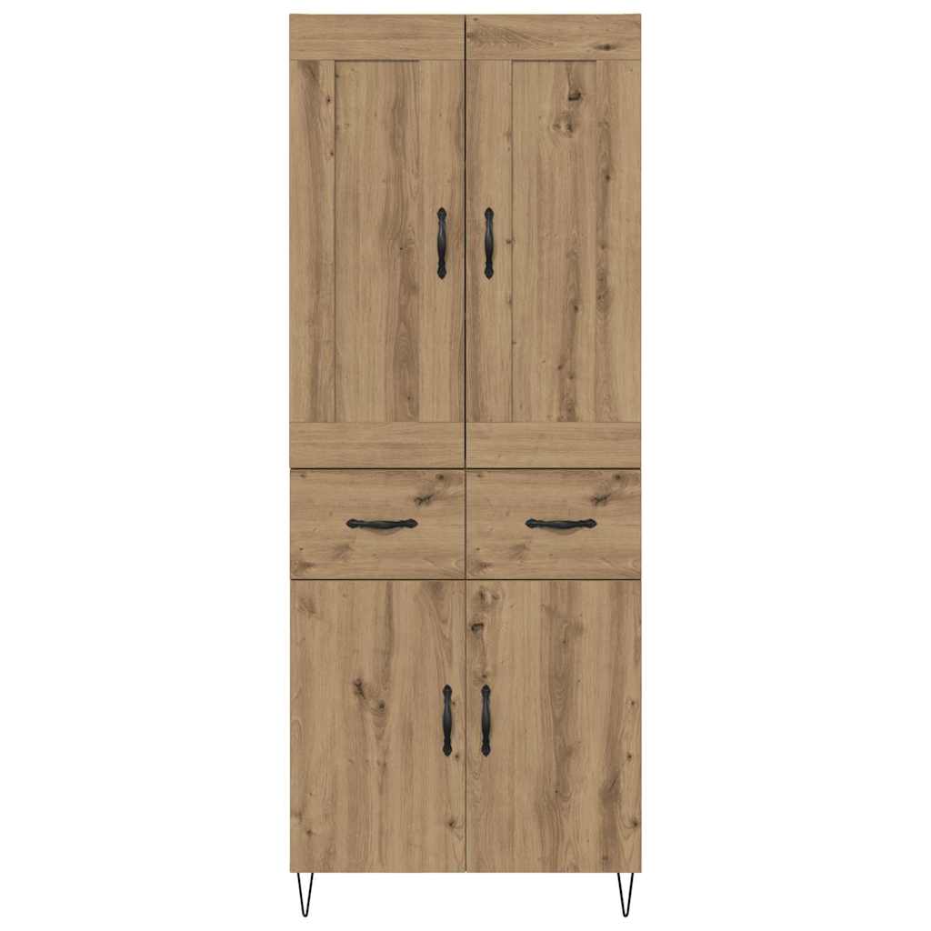 Bufet Stejar Artizanal 69,5 x 34 x 180 cm Lemn compozit — imaginea 9