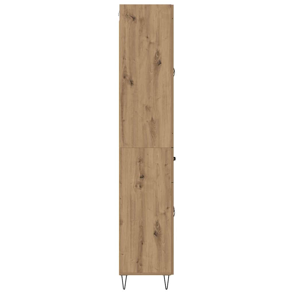 Bufet Stejar Artizanal 69,5 x 34 x 180 cm Lemn compozit — imaginea 10