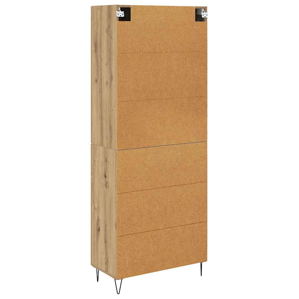 Bufet Stejar Artizanal 69,5 x 34 x 180 cm Lemn compozit — imaginea 11