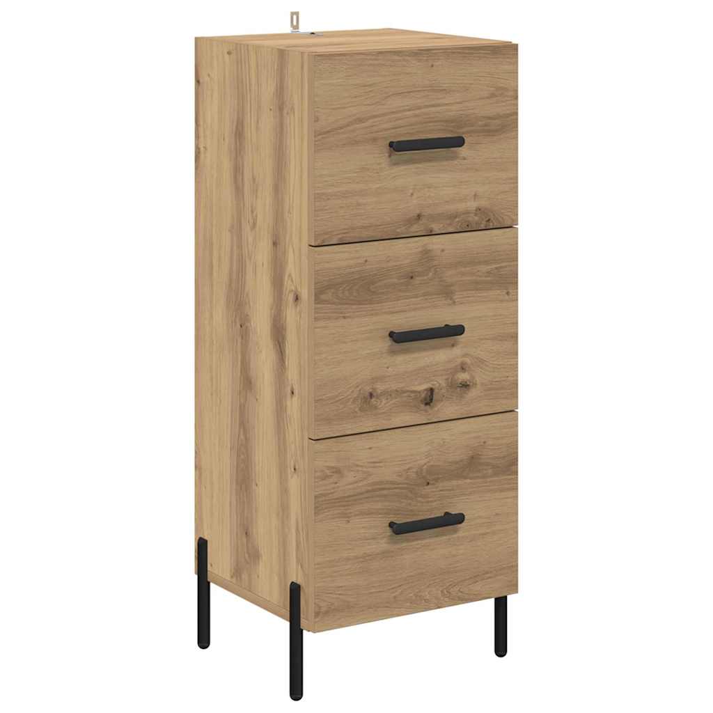 Bufet Stejar Artizanal 34,5 x 34 x 180 cm Lemn compozit — imaginea 8