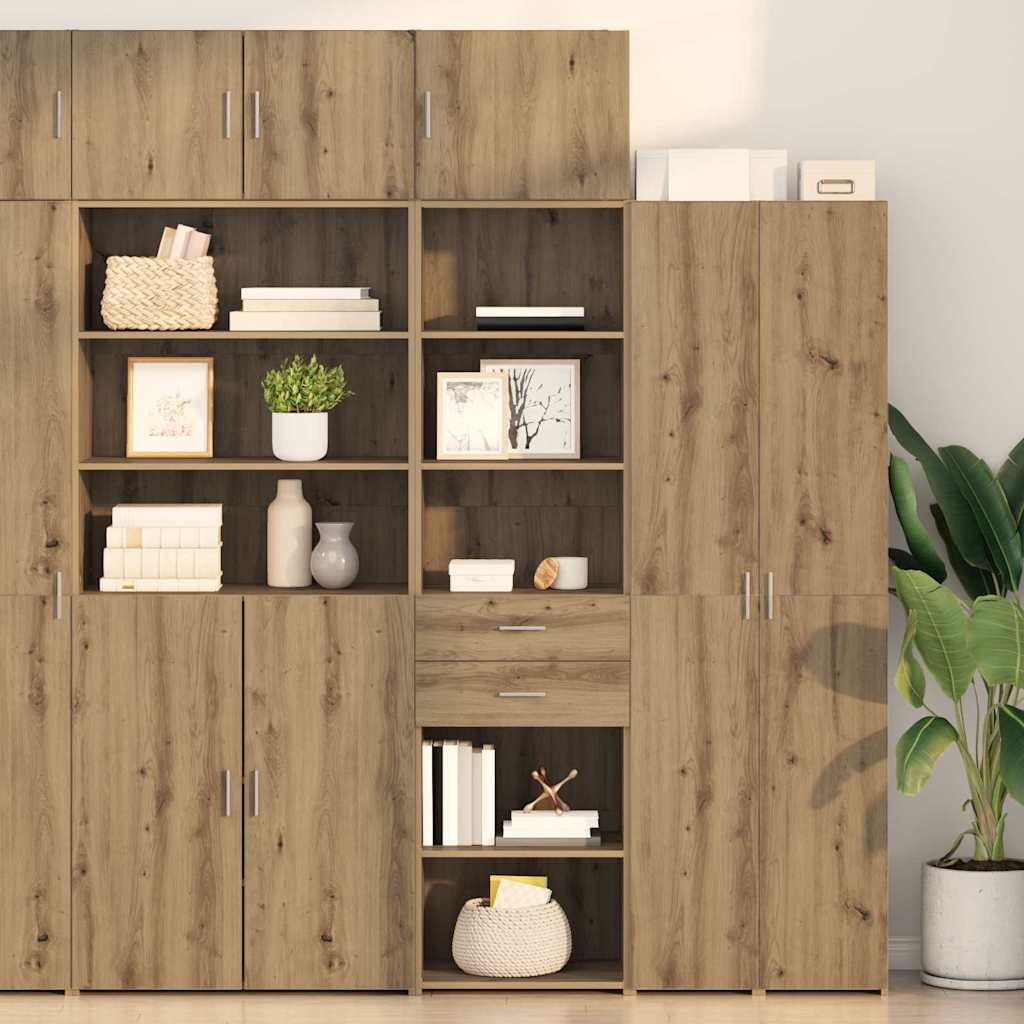 Bufet Stejar Artizanal 50 x 42,5 x 225 cm Lemn compozit — imaginea 2