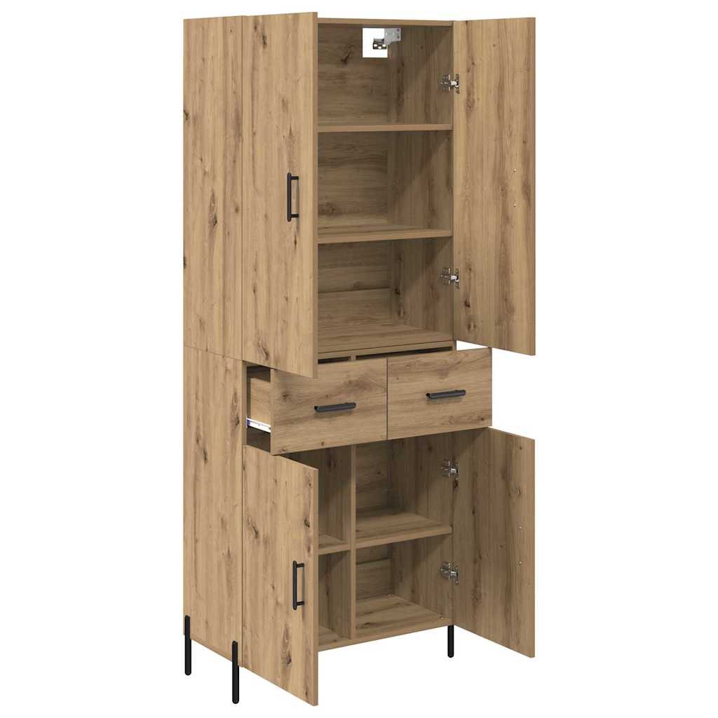 Bufet Stejar Artizanal 69,5 x 34 x 180 cm Lemn compozit — imaginea 6