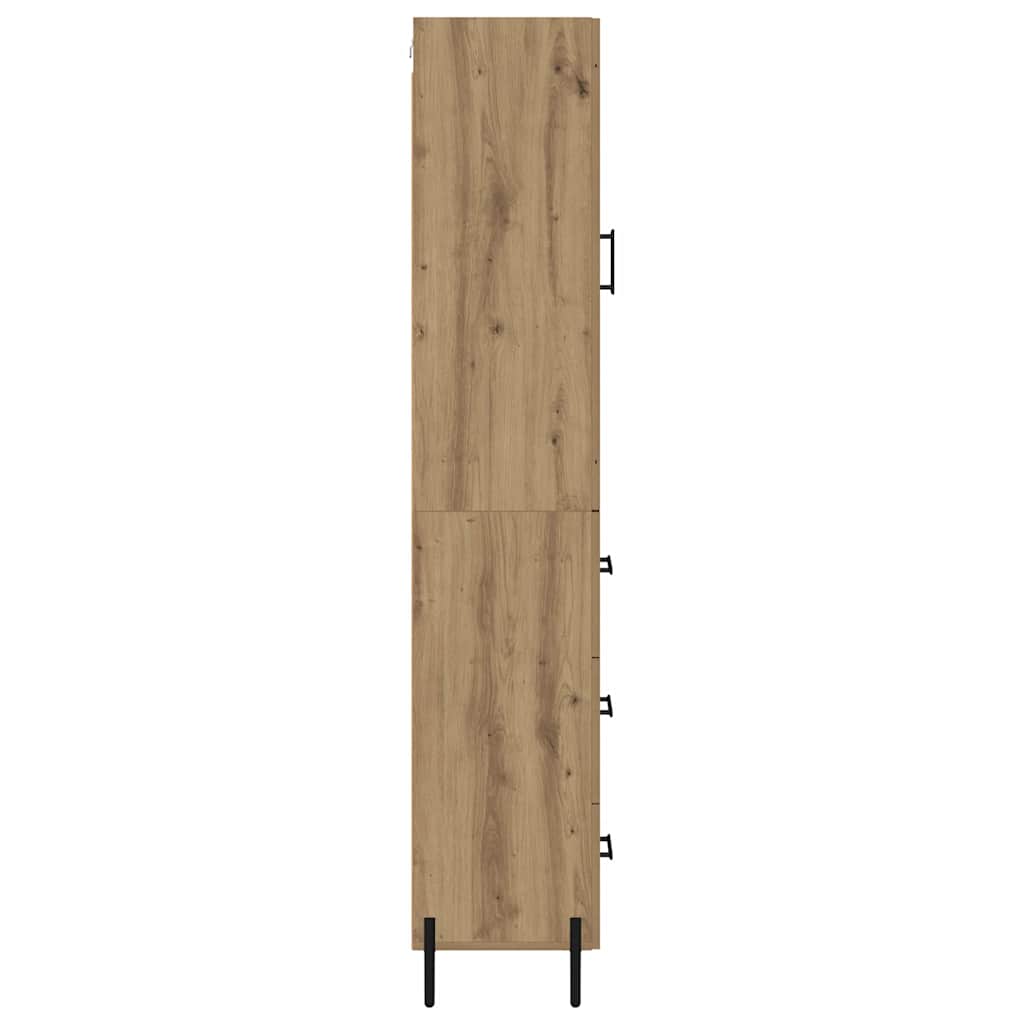 Bufet Stejar Artizanal 34,5 x 34 x 180 cm Lemn compozit — imaginea 10