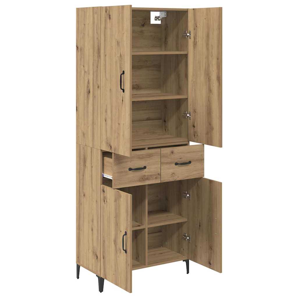 Bufet Stejar Artizanal 69,5 x 34 x 180 cm Lemn compozit — imaginea 6