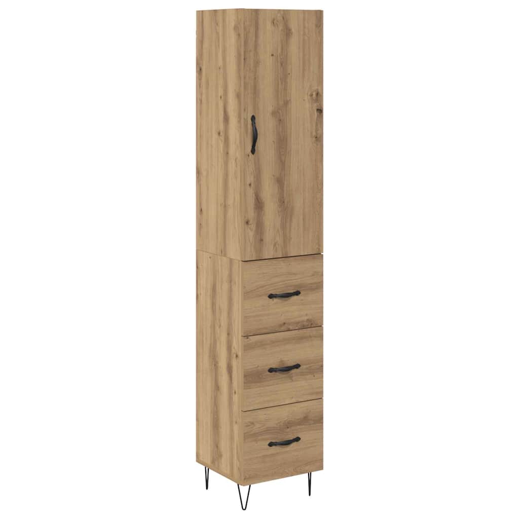 Bufet Stejar Artizanal 69,5 x 34 x 180 cm Lemn compozit
