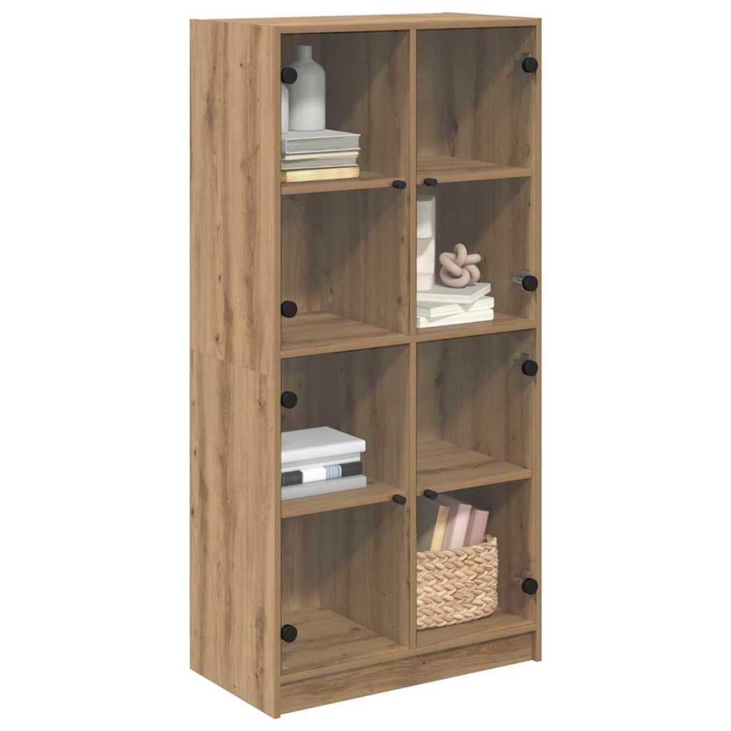 Bufet Stejar Artizanal 68 x 37 x 142 cm Lemn compozit — imaginea 4