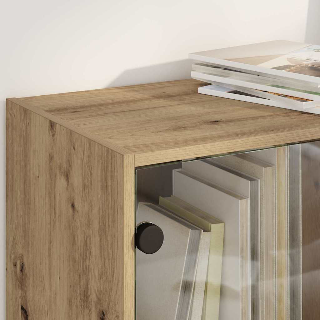 Bufet Stejar Artizanal 68 x 37 x 142 cm Lemn compozit — imaginea 5