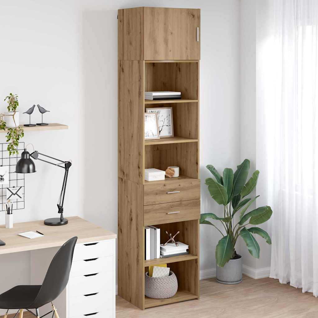 Bufet Stejar Artizanal 50 x 42,5 x 225 cm Lemn compozit — imaginea 5