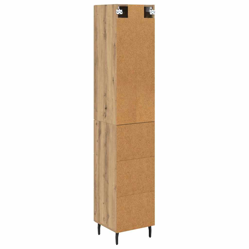 Bufet Stejar Artizanal 34,5 x 34 x 180 cm Lemn compozit — imaginea 3