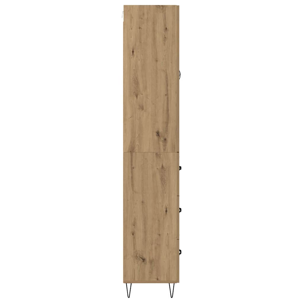 Bufet Stejar Artizanal 69,5 x 34 x 180 cm Lemn compozit — imaginea 10