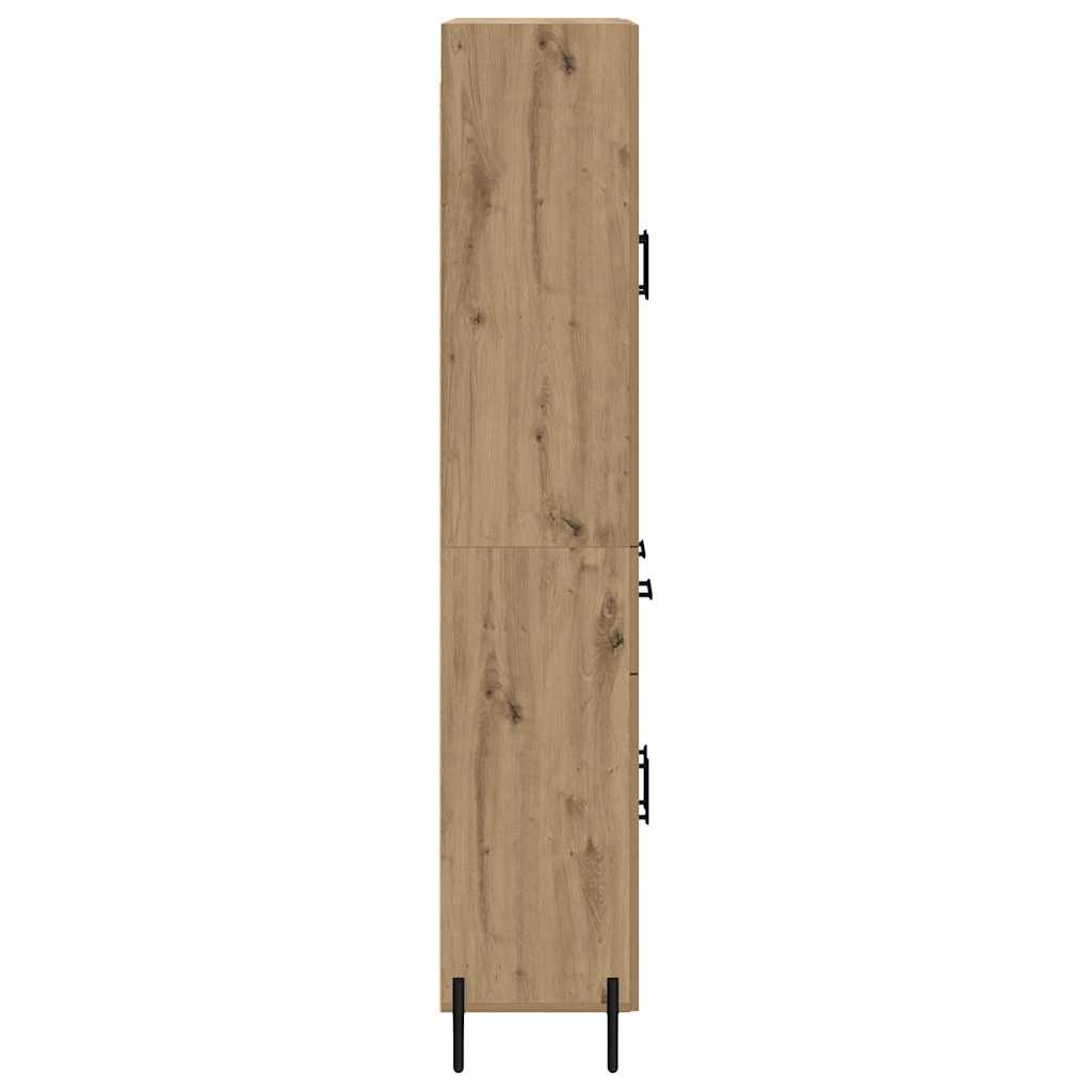 Bufet Stejar Artizanal 69,5 x 34 x 180 cm Lemn compozit — imaginea 10