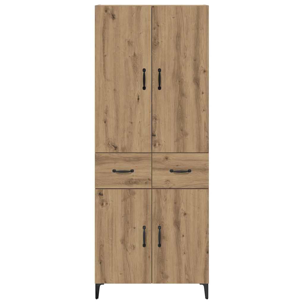 Bufet Stejar Artizanal 69,5 x 34 x 180 cm Lemn compozit — imaginea 9