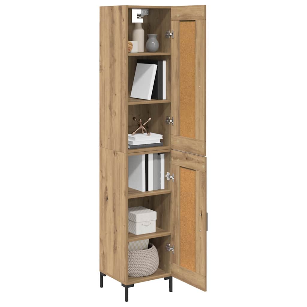 Bufet Stejar Artizanal 34,5 x 34 x 180 cm Lemn compozit — imaginea 4