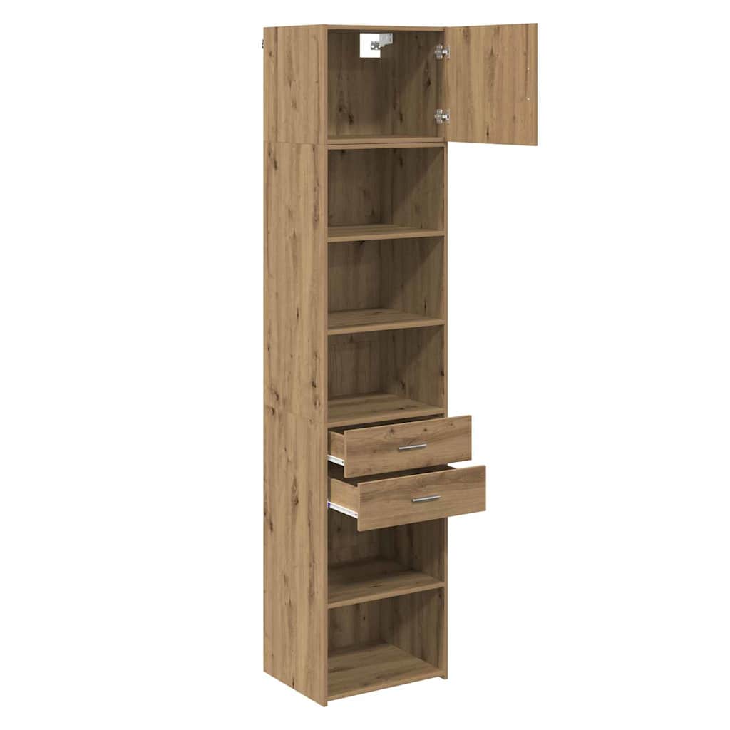 Bufet Stejar Artizanal 50 x 42,5 x 225 cm Lemn compozit — imaginea 6