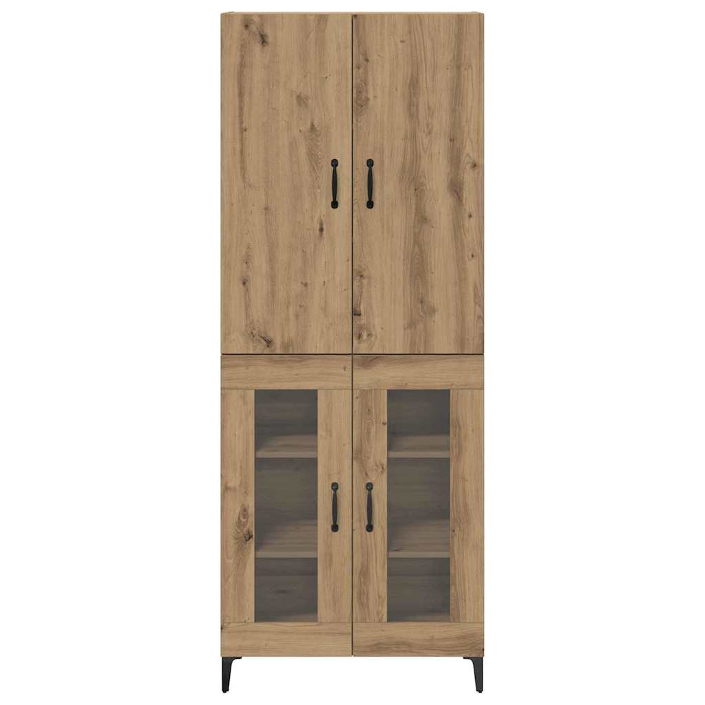 Bufet Stejar Artizanal 69,5 x 34 x 180 cm Lemn compozit — imaginea 9