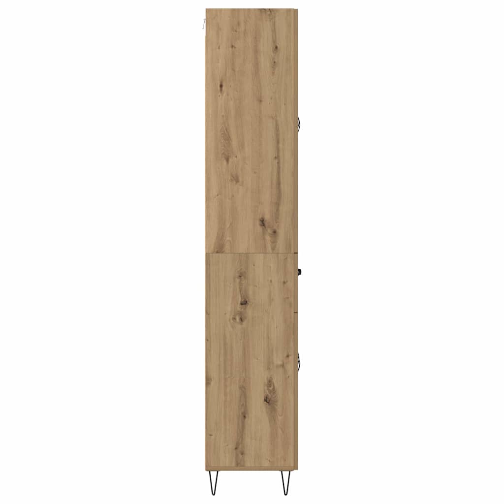 Bufet Stejar Artizanal 69,5 x 34 x 180 cm Lemn compozit — imaginea 10