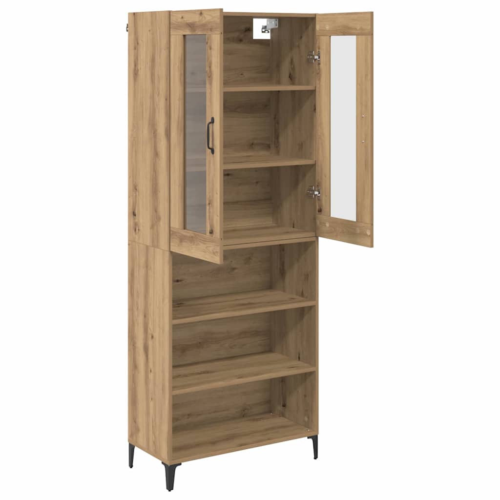 Bufet Stejar Artizanal 69,5 x 34 x 180 cm Lemn compozit — imaginea 6
