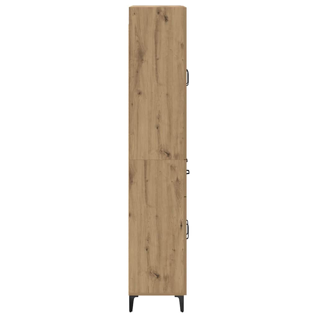 Bufet Stejar Artizanal 69,5 x 34 x 180 cm Lemn compozit — imaginea 10