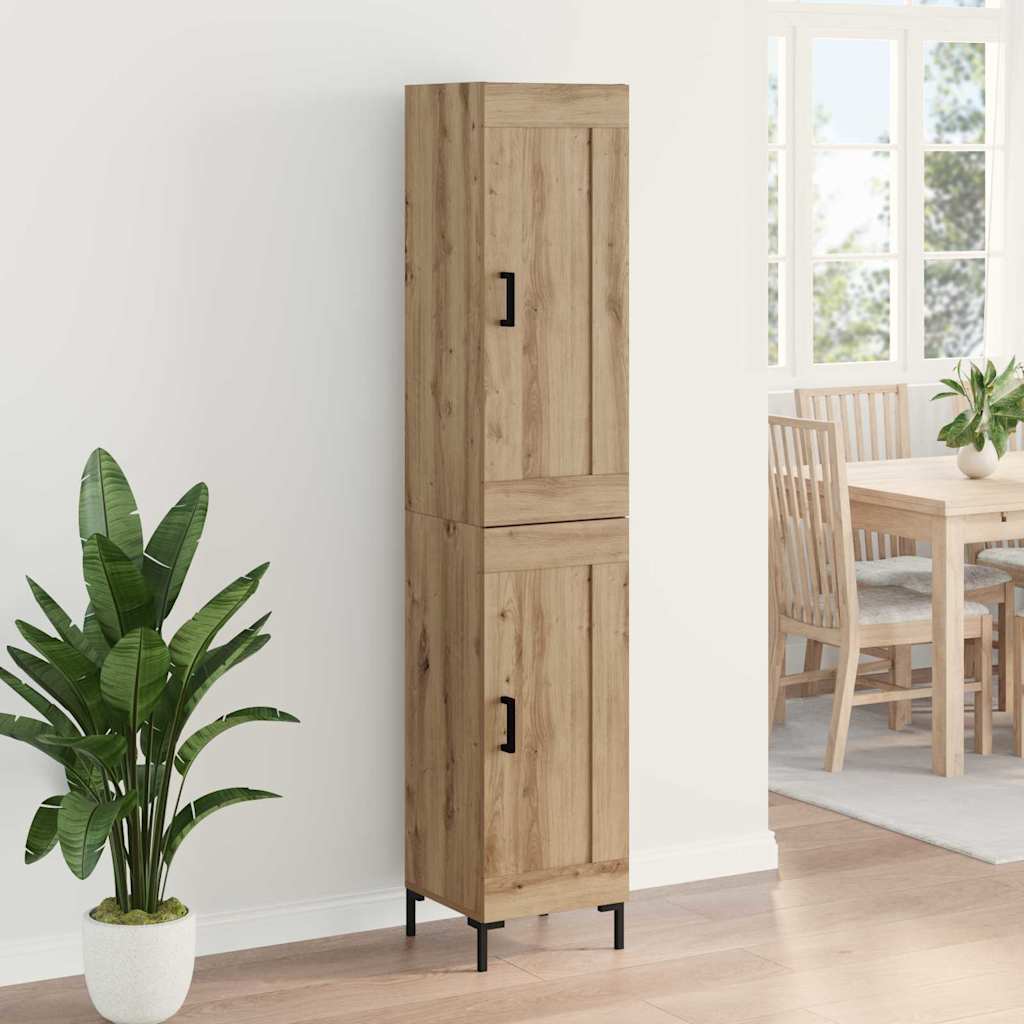 Bufet Stejar Artizanal 34,5 x 34 x 180 cm Lemn compozit — imaginea 5